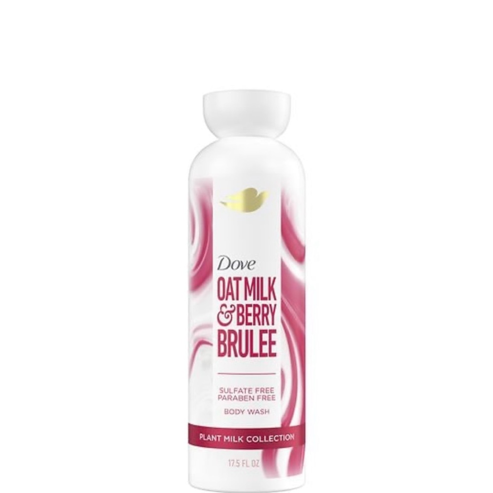 Dove Oat Milk & Berry Brulee Body Wash - Pink & White